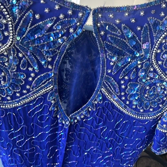 Golden Girls-2 Vintage Stenay Silk Sequence Ritzy Dresses Silk Cocktail attire - Picture 9 of 16